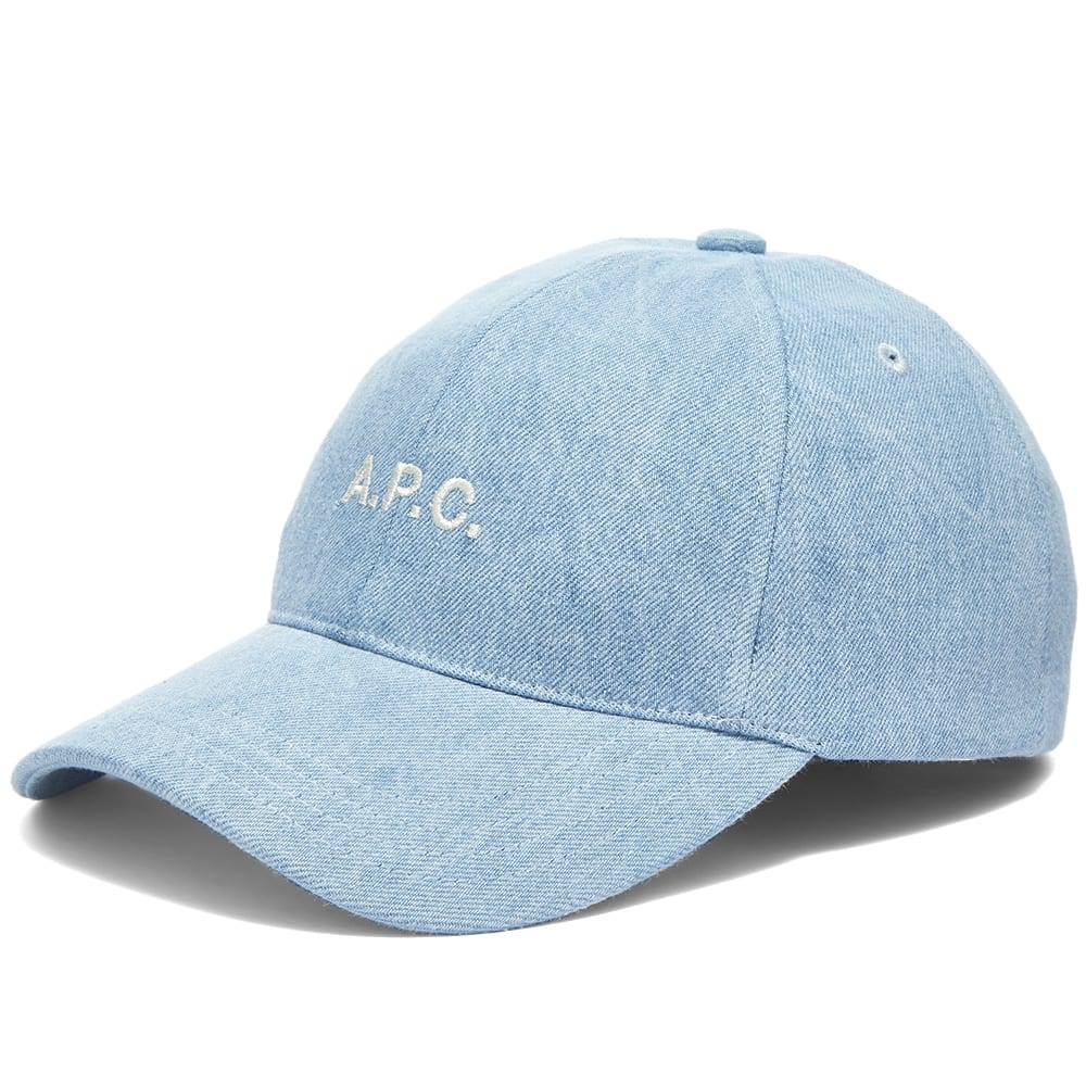 A.P.C. Charlie Denim Cap - 1