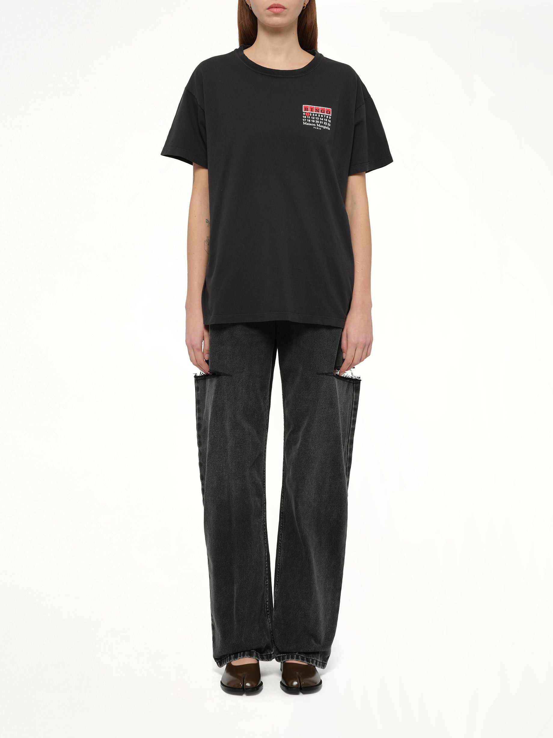 "Bingo" T-Shirt in Carbon - 7