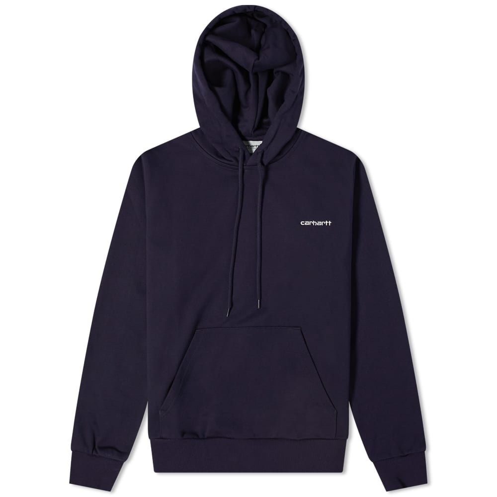 Carhartt WIP Hooded Script Embroidery Sweat - 1