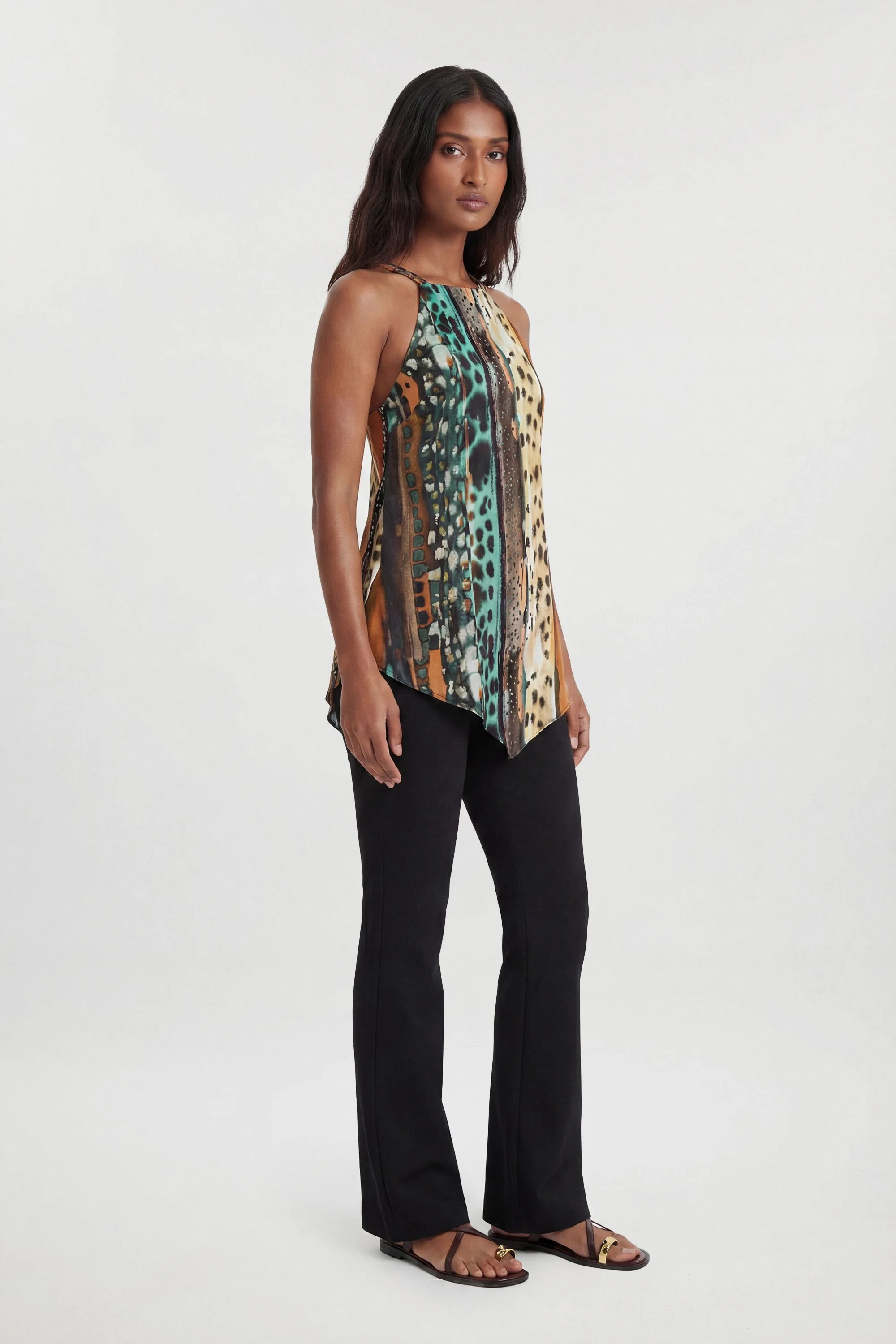 Compact Stretch Pocket Straight Leg Trousers - 1