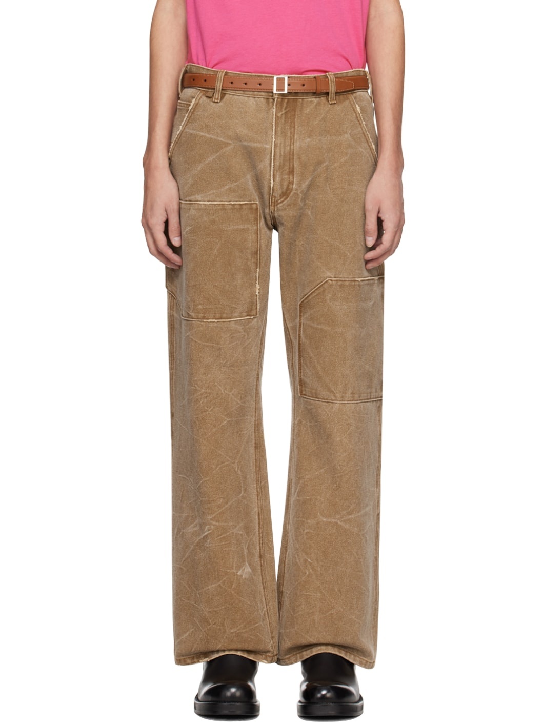 Brown Patch Trousers - 1
