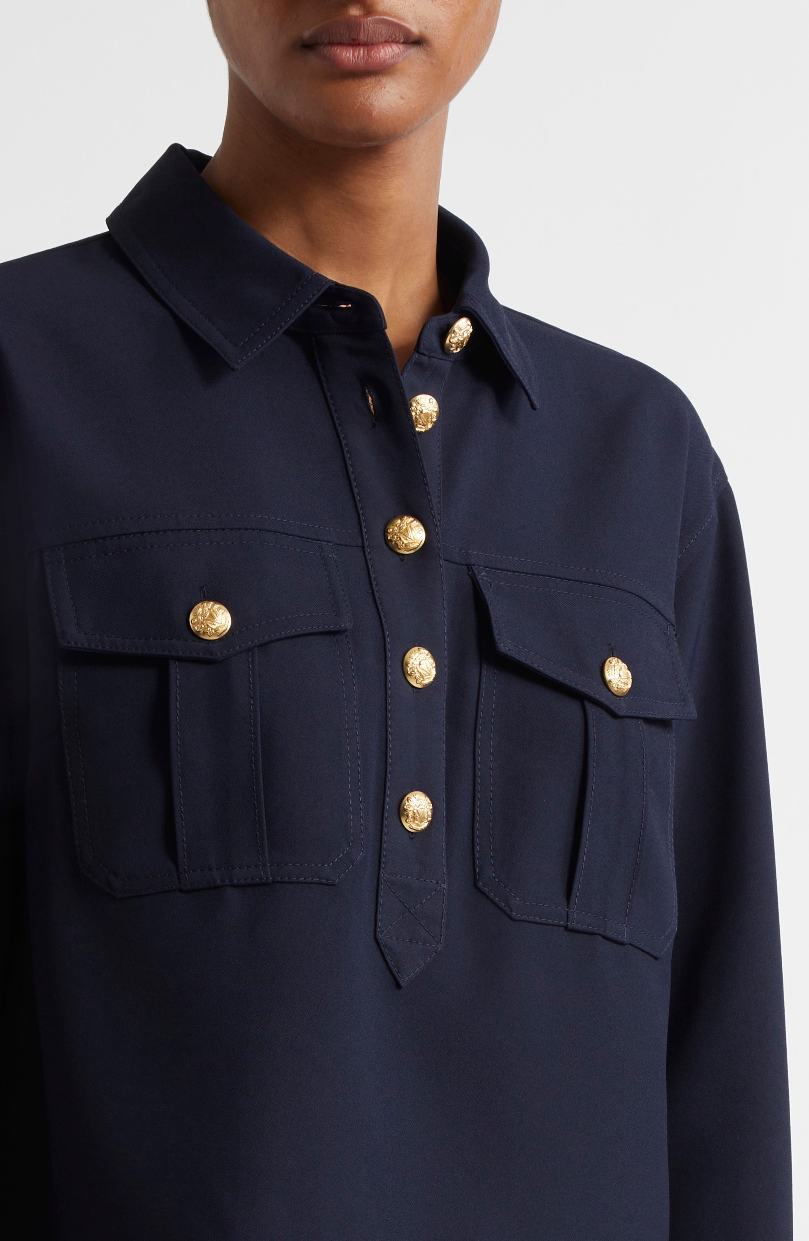 Veronica Beard Colvin Top in Navy at Nordstrom - 5