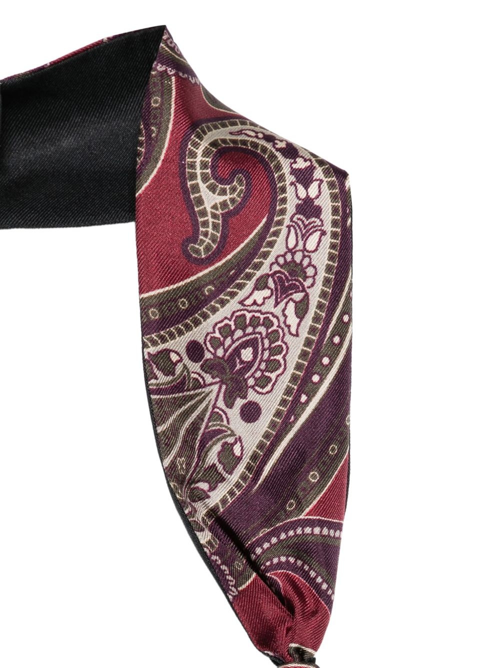 paisley-print twisted scarf - 3