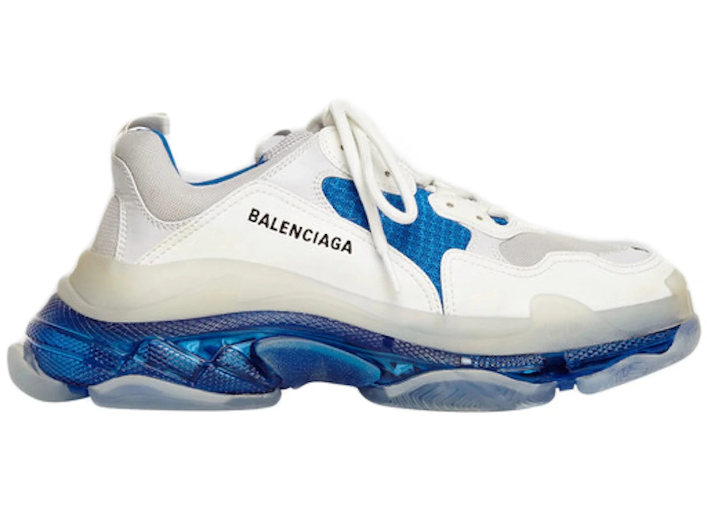 Balenciaga Triple S Clear Sole Blue (Women's) - 1