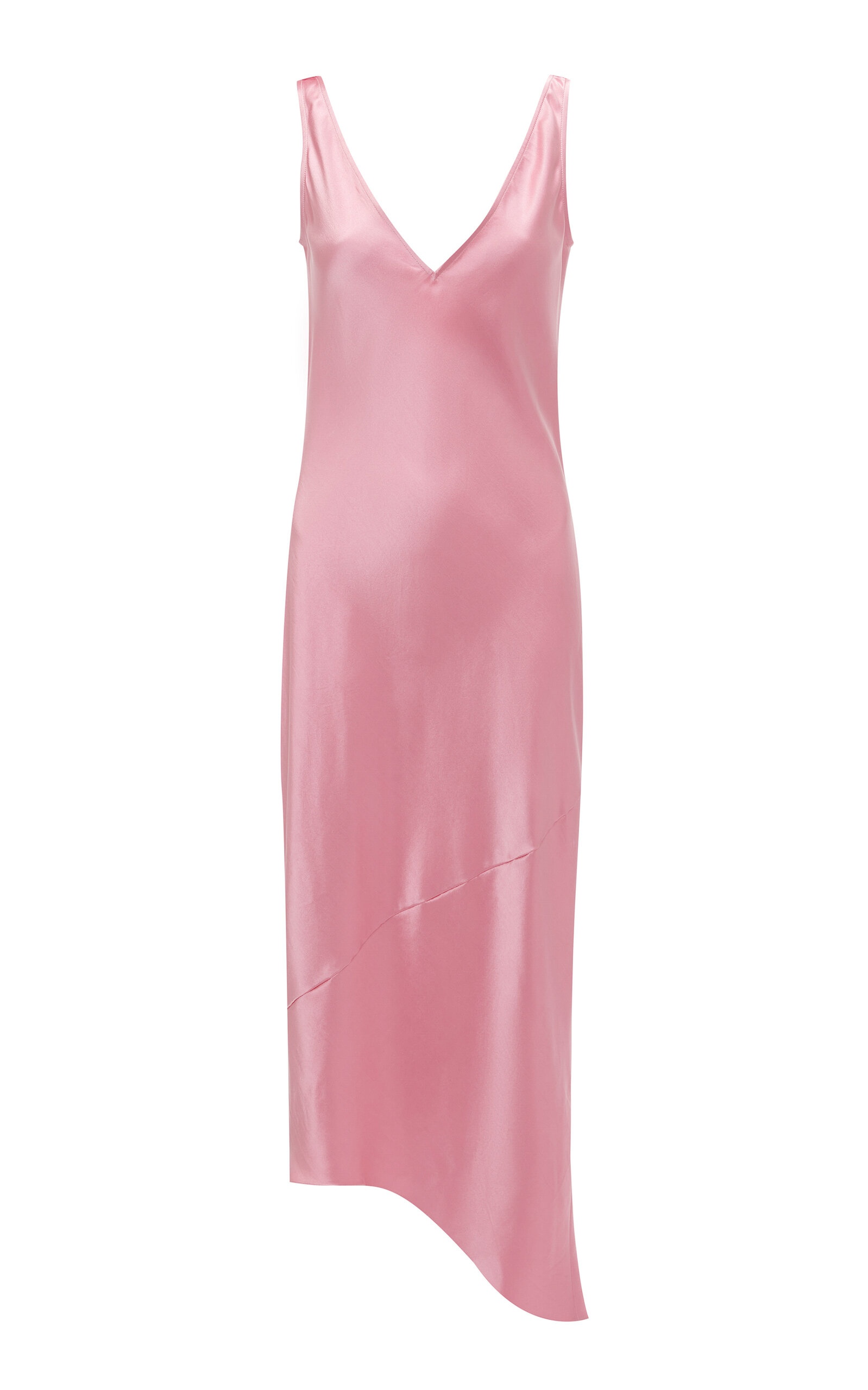 Satin Midi Slip Dress pink - 1