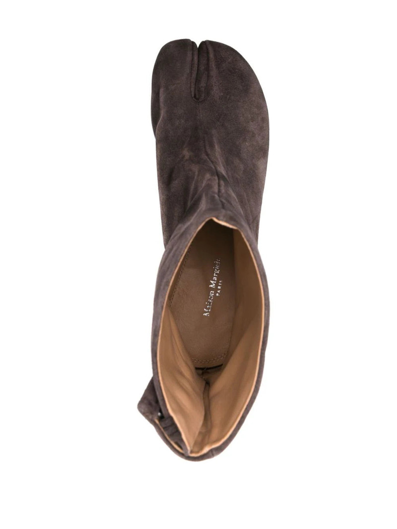 60MM VINTAGE LEATHER TABI BOOT - DARK BROWN 4