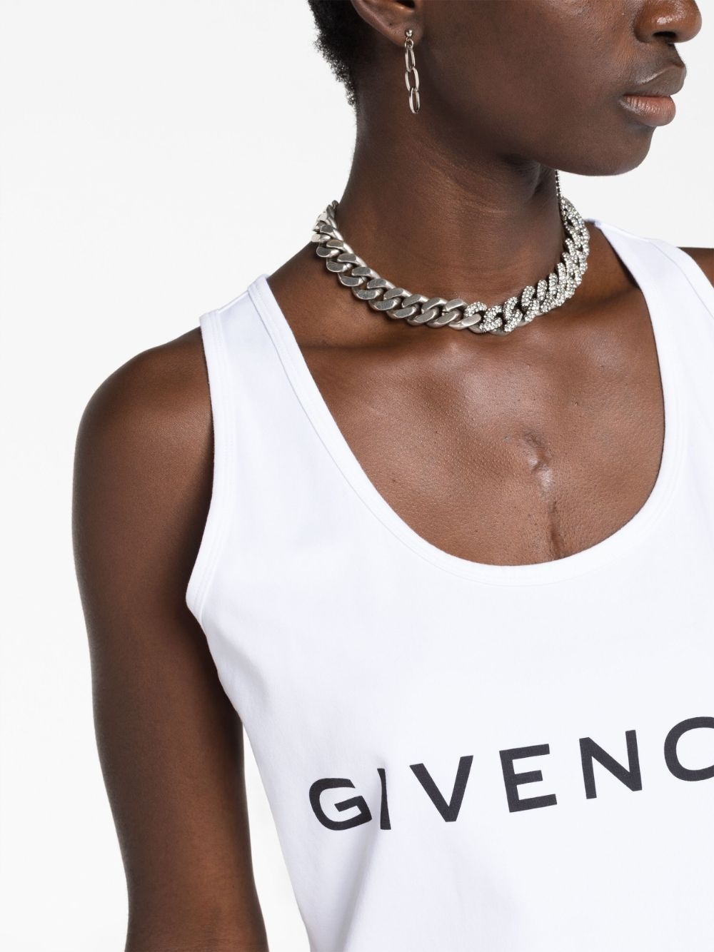 logo-print tank top - 3