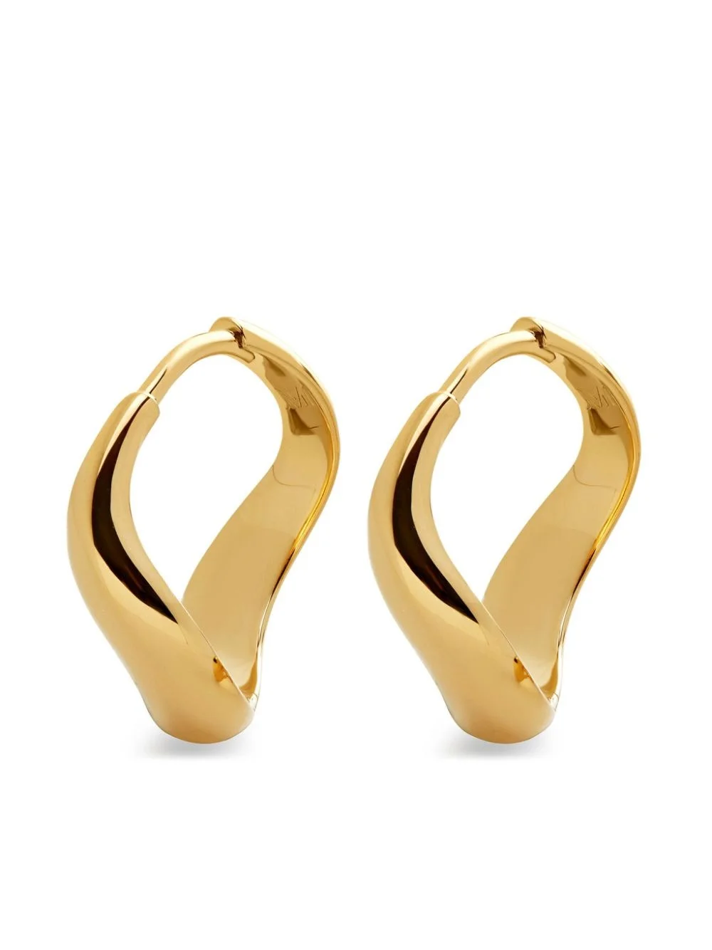 Swirl polished-finish hoops - 1