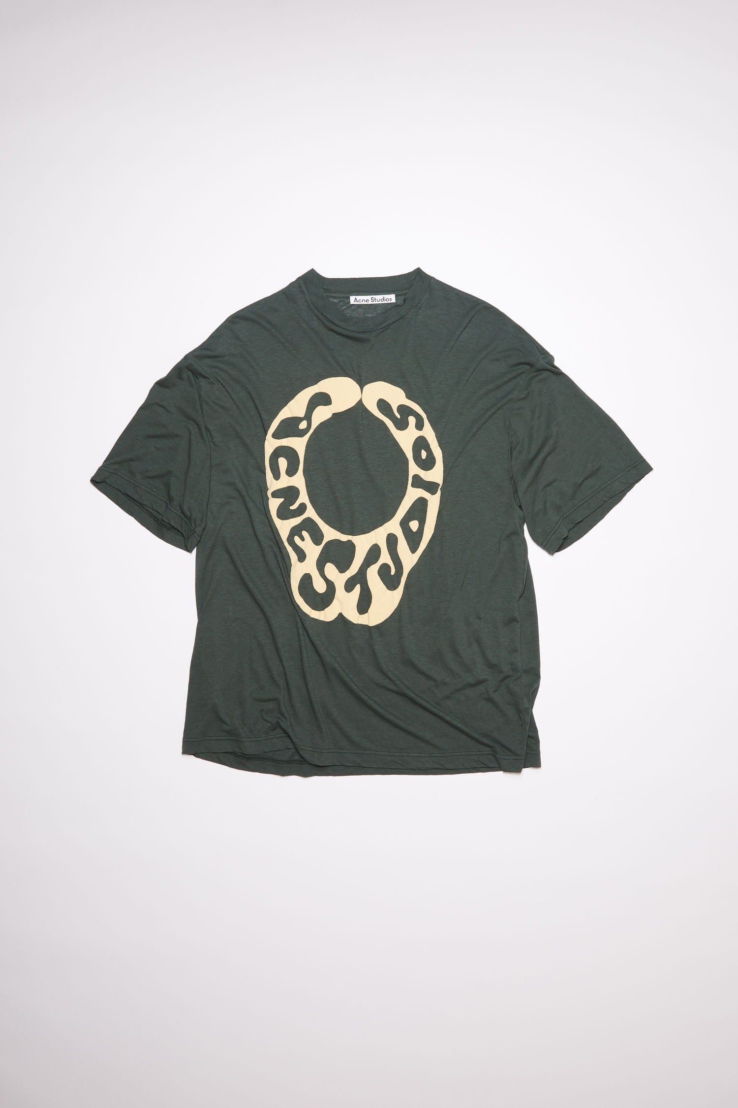 Crew neck t-shirt - Khaki green - 1