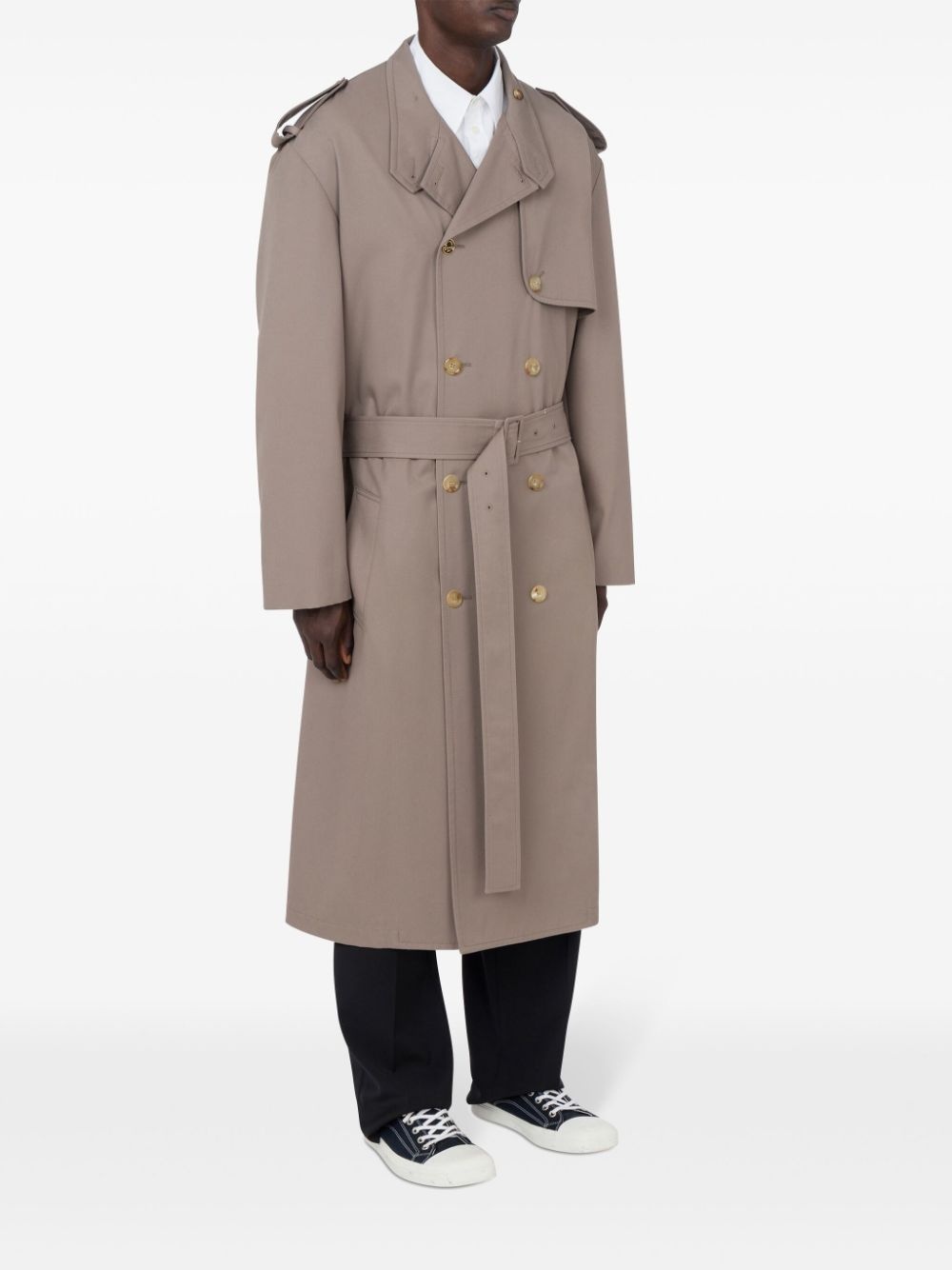 double-breasted trench coat - 2