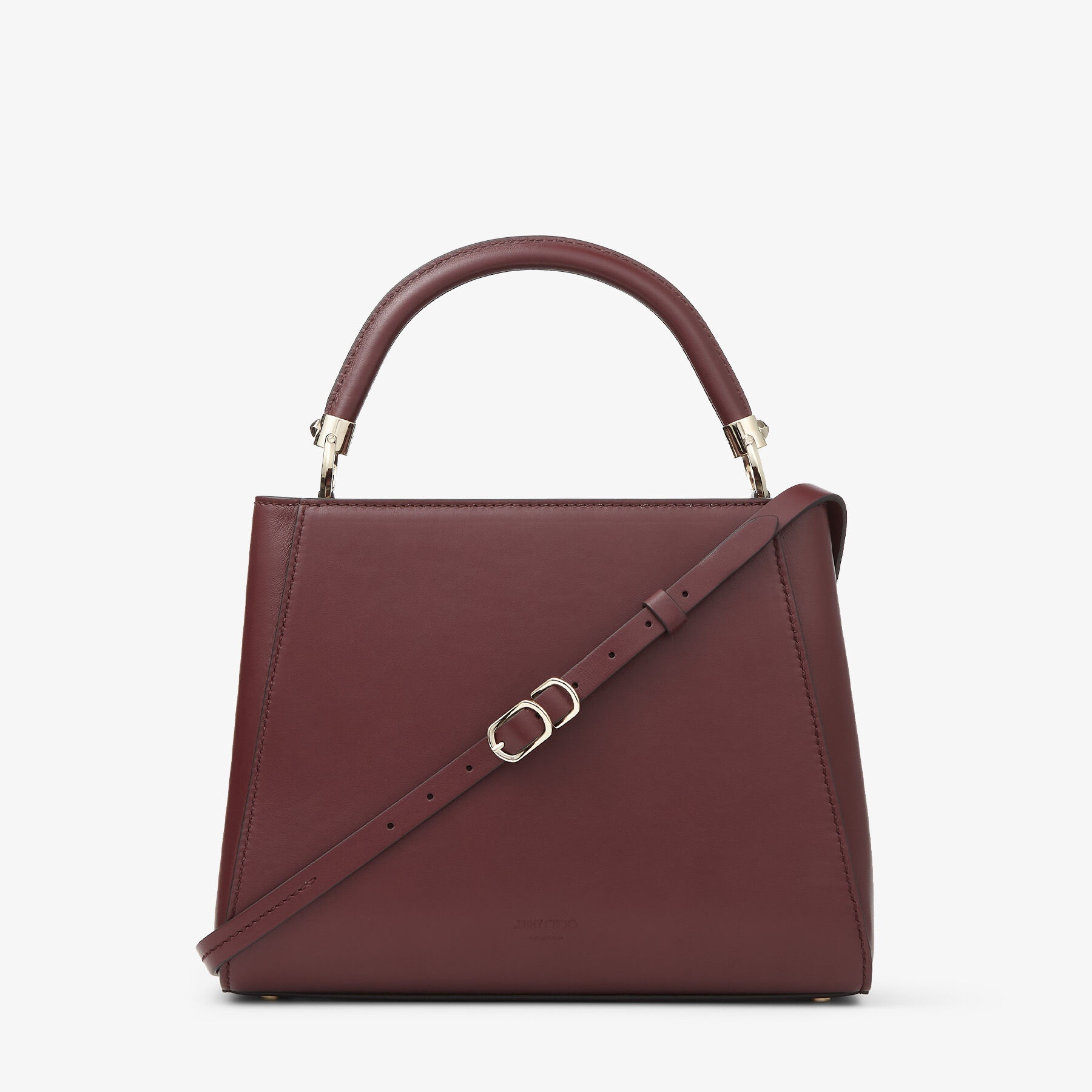 Varenne TH/M
Burgundy Soft Shiny Calf Leather Top Handle Bag - 7