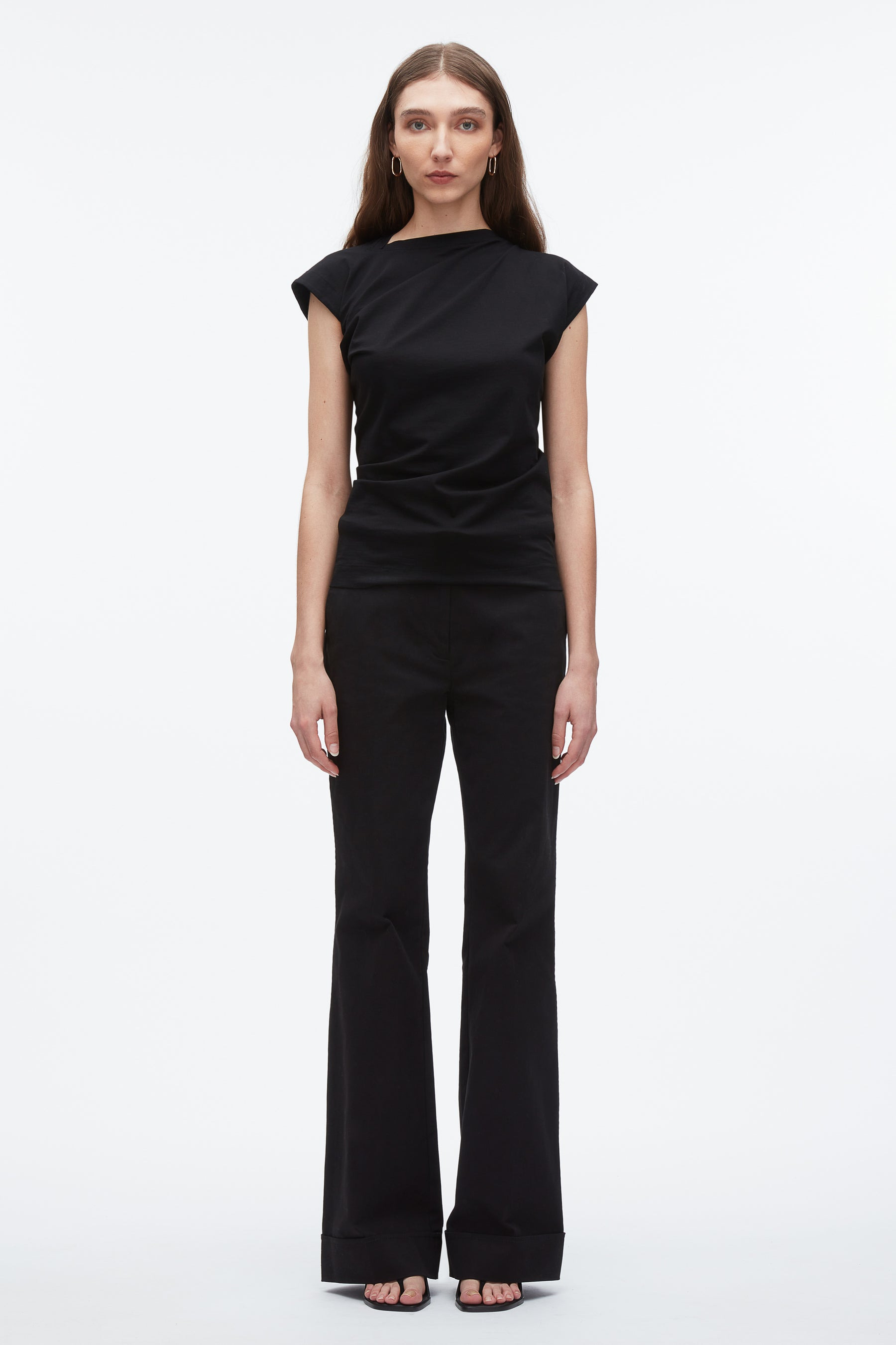Draped Asymmetric T-Shirt - 2