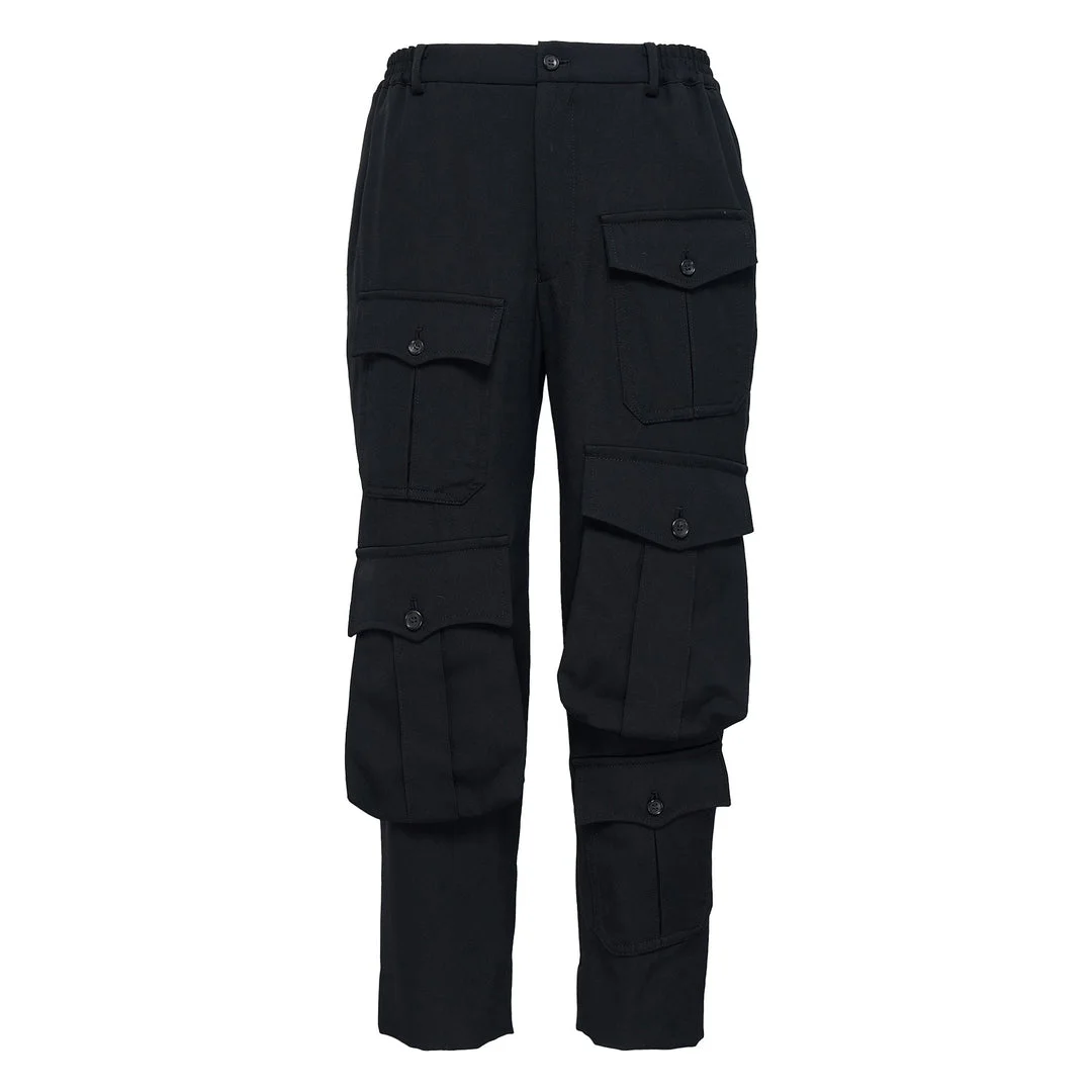 Wool Gabardine Medium Pants - 1