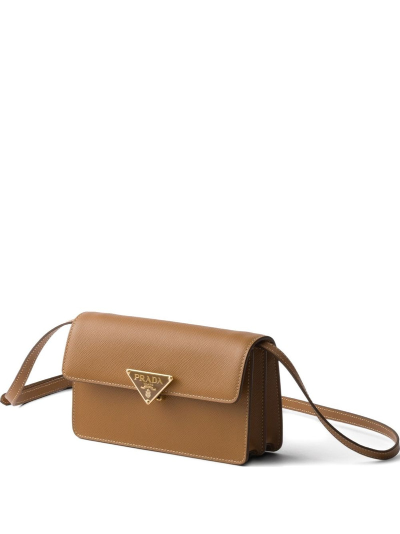Saffiano leather push-lock clasp mini bag 1