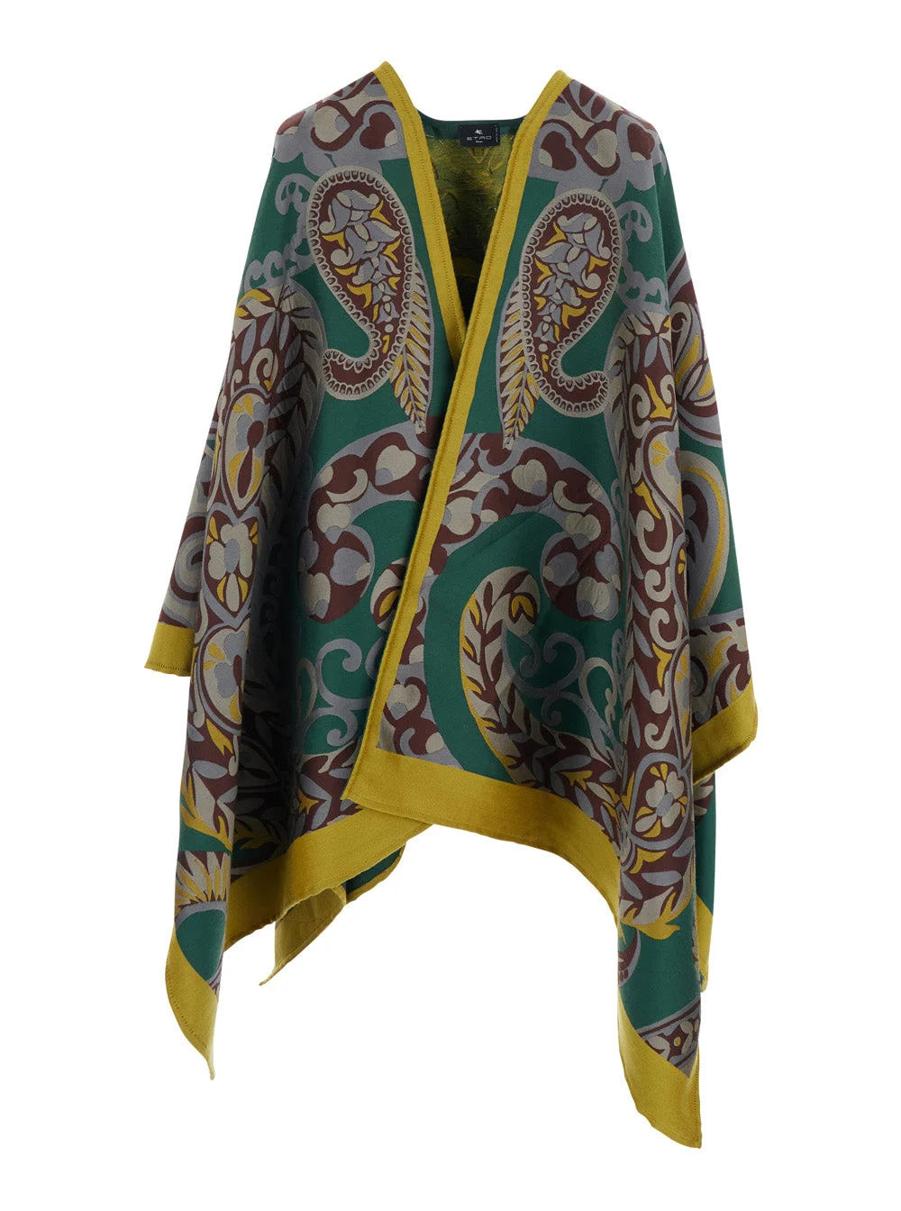 Etro Women Multicolor Cape With All-Over Floral Motif In Fabric Woman - 1