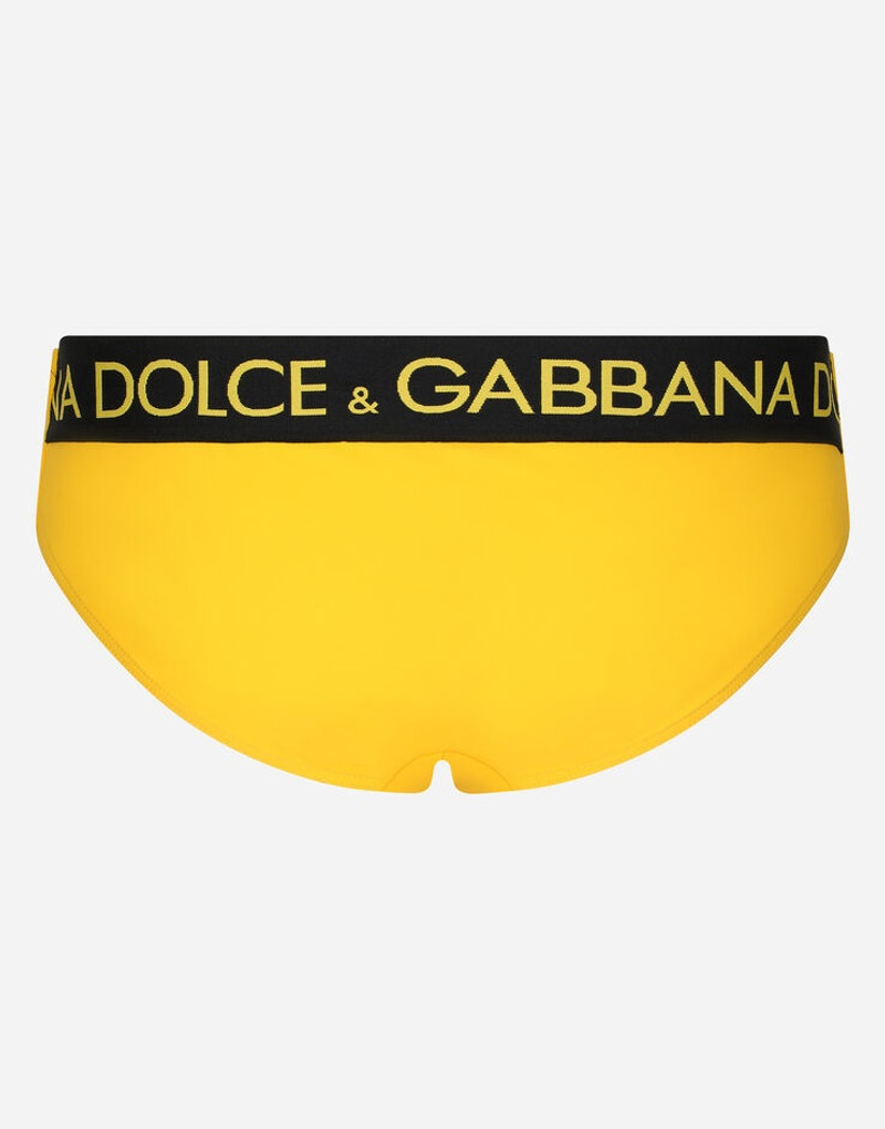 Dolce & Gabbana Swim briefs with high-cut leg and branded rear waistband outlook