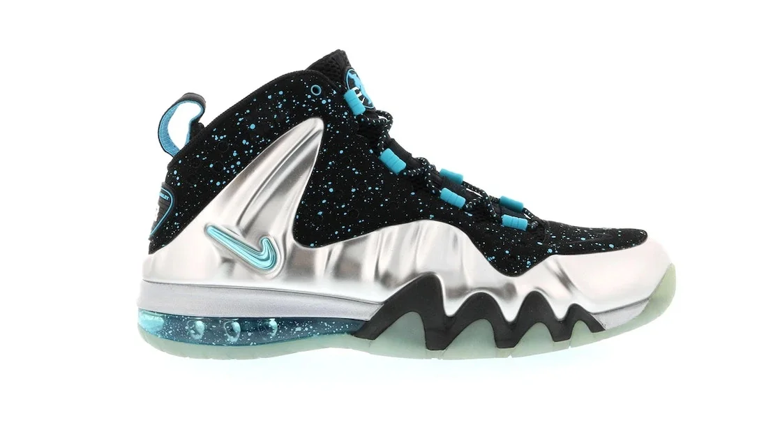 Nike Barkley Posite Max Metallic Silver Gamma Blue - 1