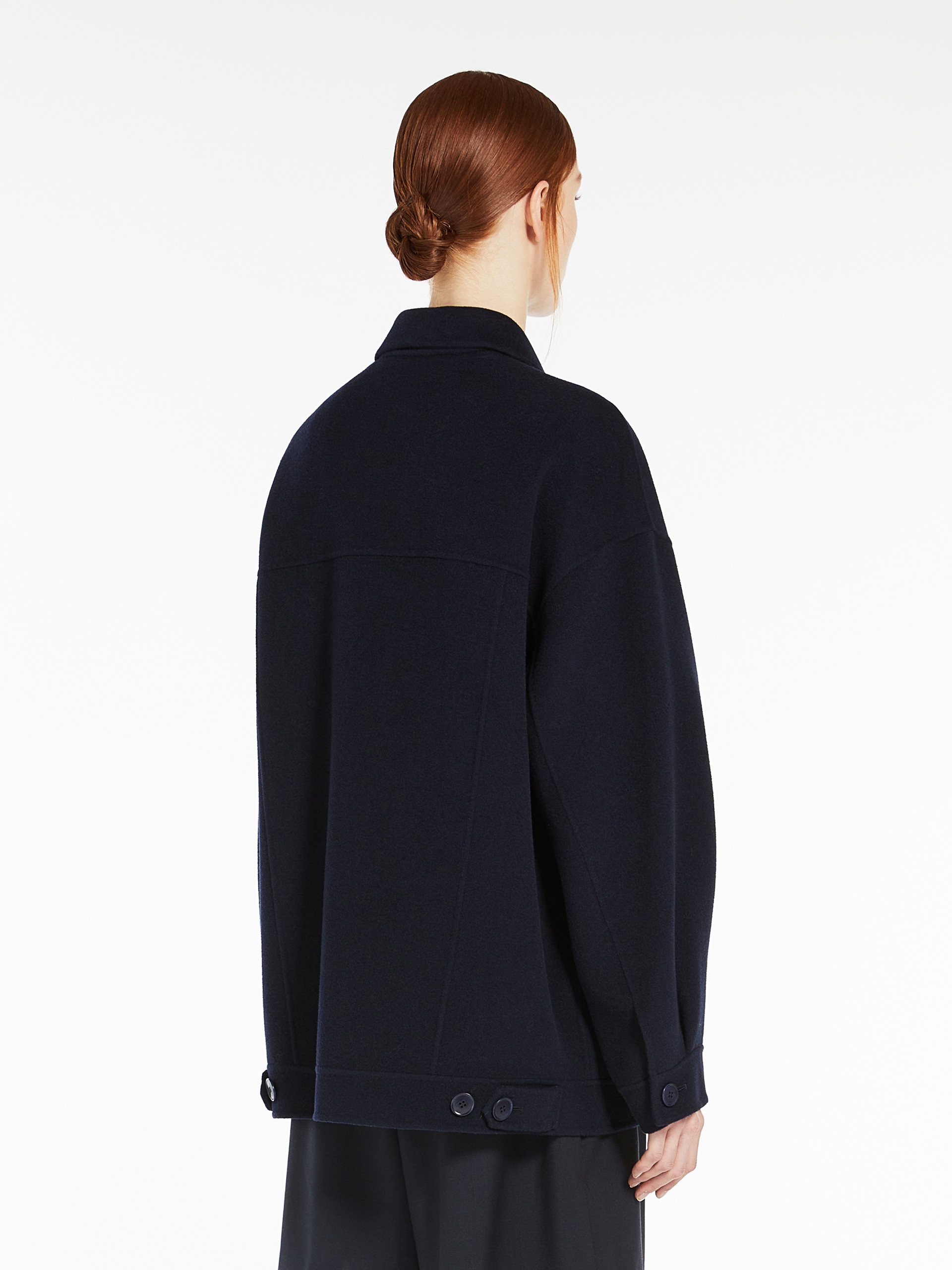 MIDA Oversized double-faced wool-blend coat - 4