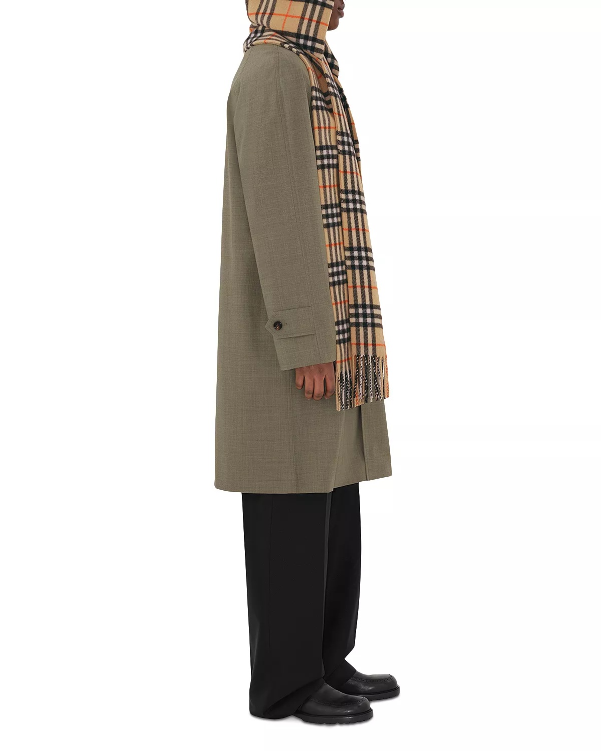 Lola Check Cashmere Hooded Scarf - 5