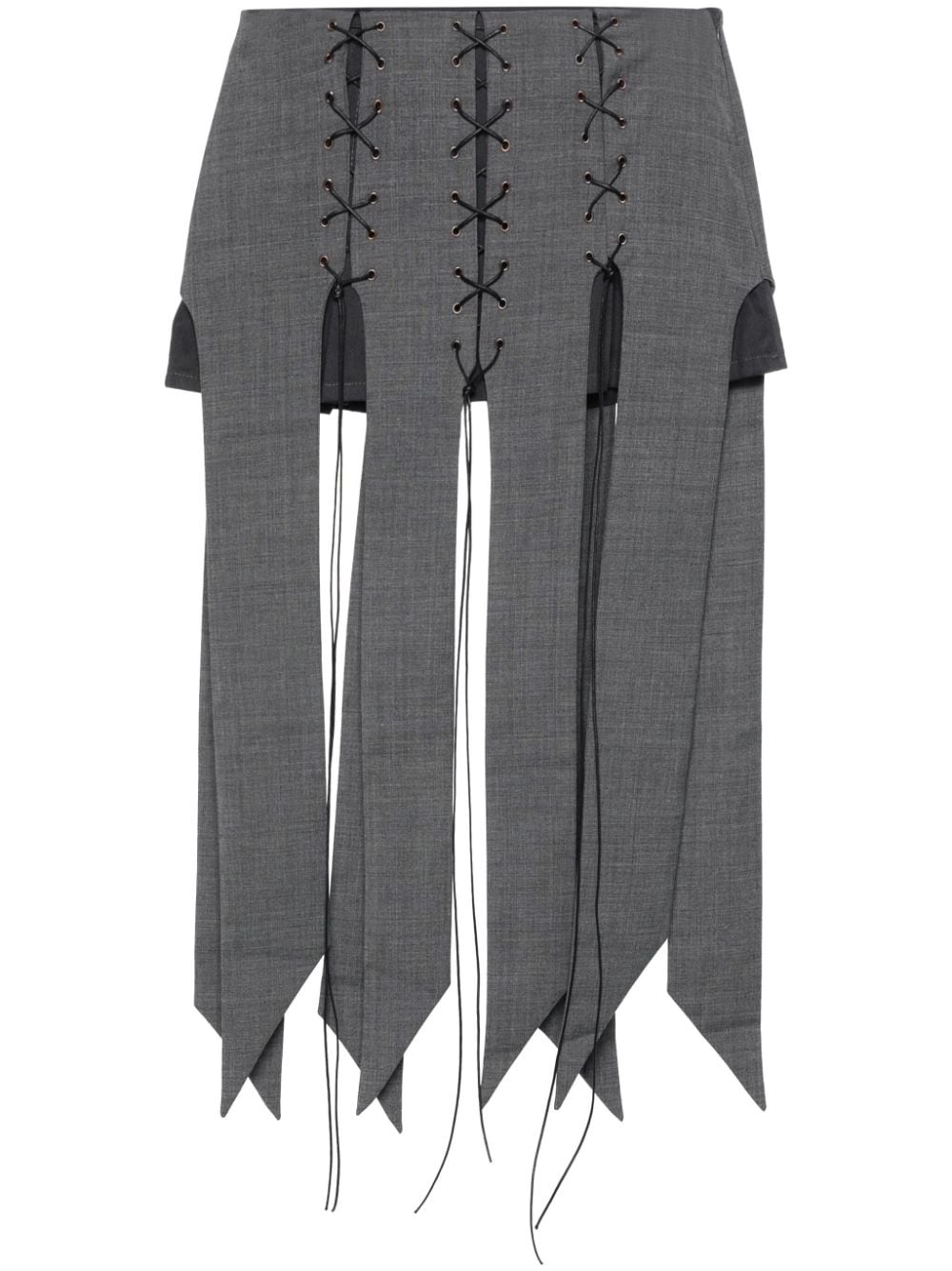 strap-detail skirt - 1