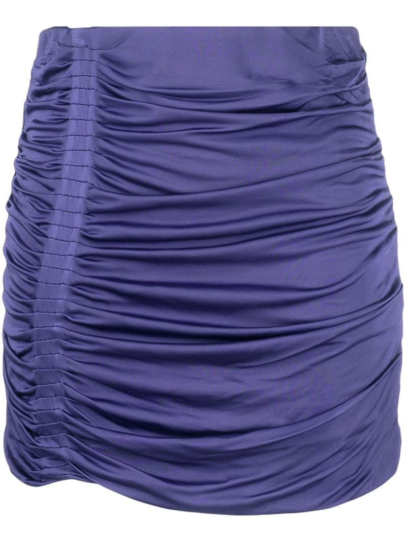 high-waist ruched miniskirt 1