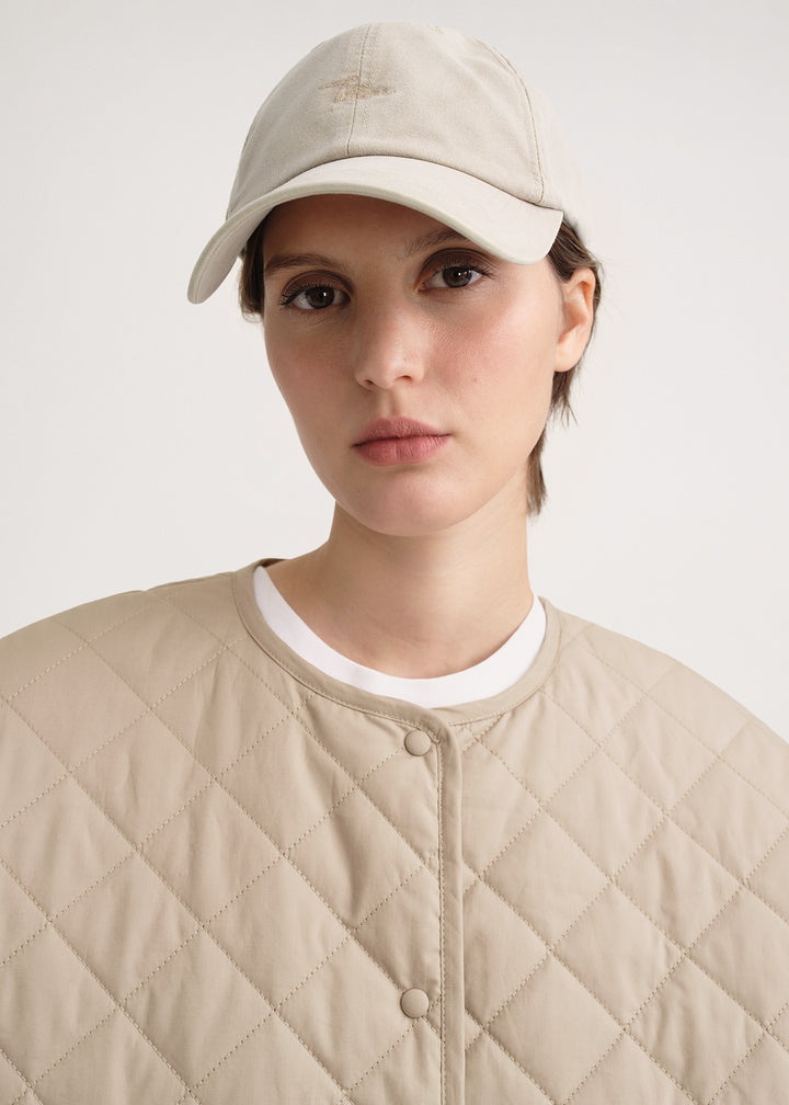 Embroidered soft cap travertine - 3