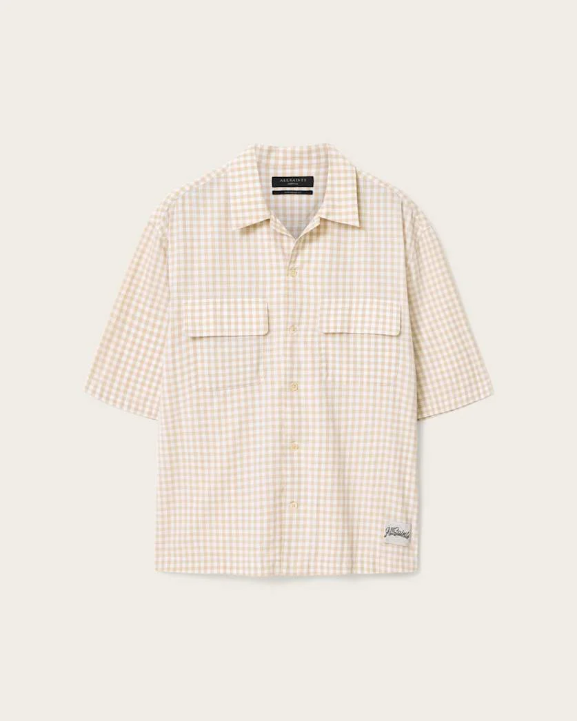 ROCKLAND OVERSIZED SHORT SLEEVE CHECK SHIRT - 1