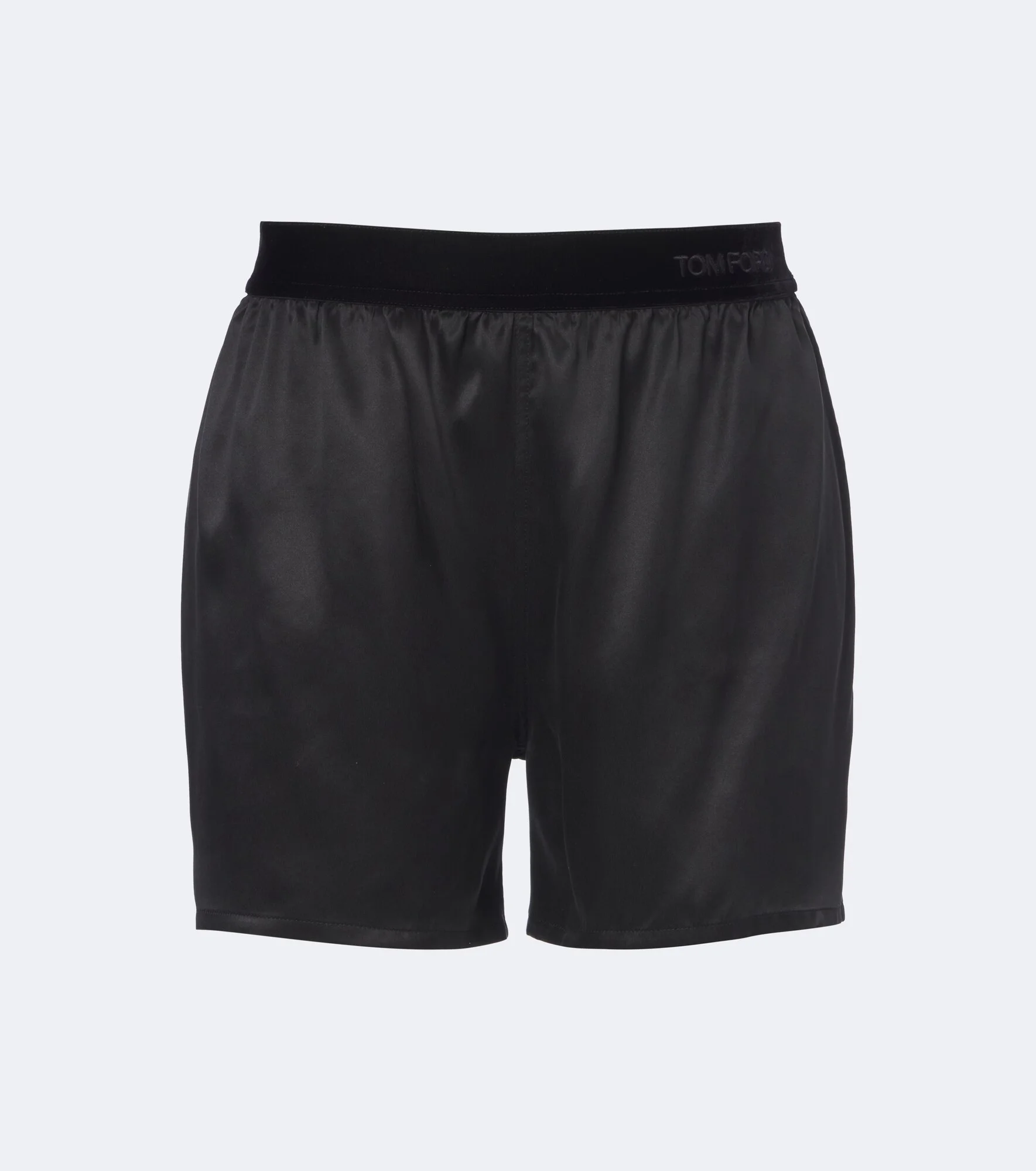 Silk satin pajama shorts - 1