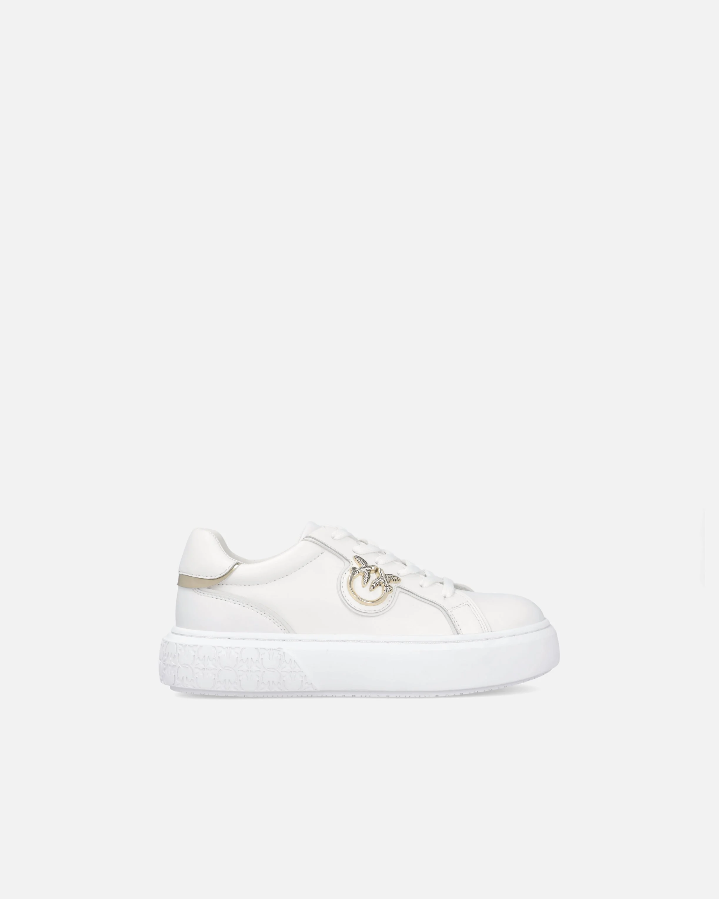 HIGH-SOLED FLATFORM SNEAKERS WITH METAL LOGO - 1