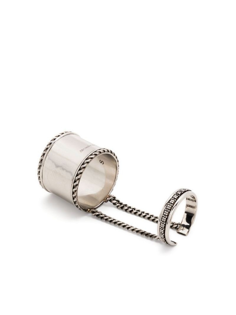 engraved-logo double-ring - 1