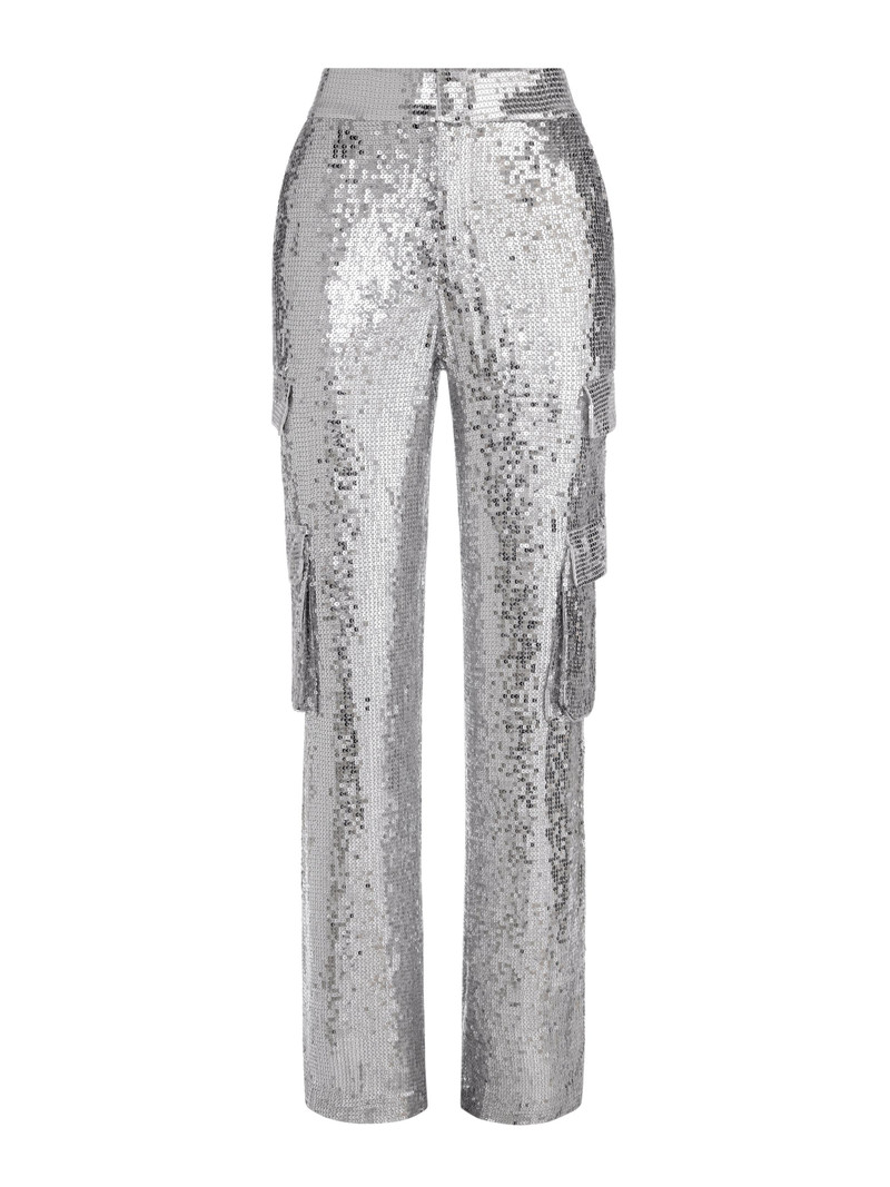 HAYES SEQUIN EMBELLISHED WIDE LEG PANT 1