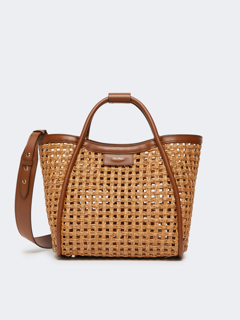 MARINECESTO Small Marine bag in woven natural fibre - BEIGE 1