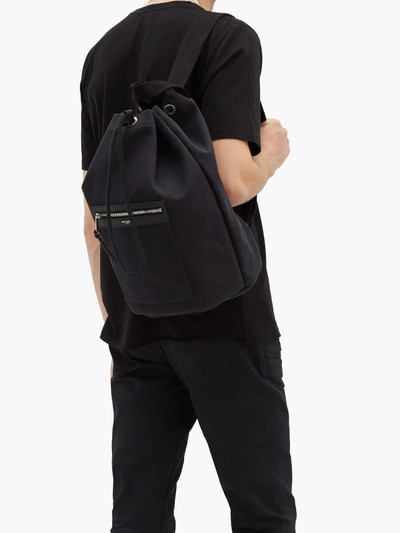 SAINT LAURENT Drawstring-top canvas backpack outlook