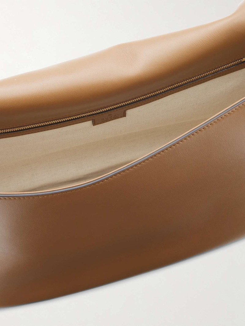 Blondie leather-trimmed suede shoulder bag Brown 5