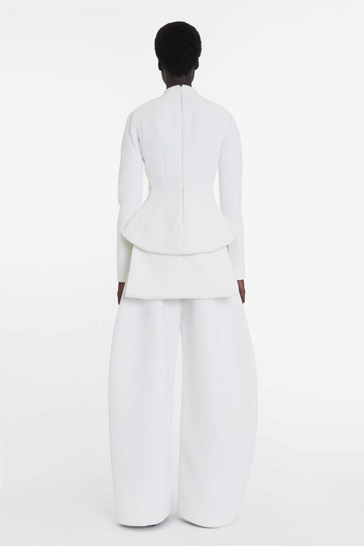 CURVED HEM TOP IVORY - 3