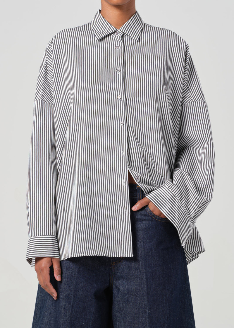 AGOLDE ROUX SHIRT IN SOLENE STRIPE outlook