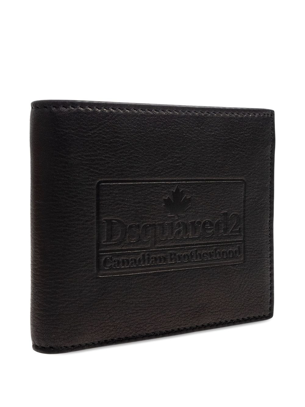 embossed logo leather wallet - 5