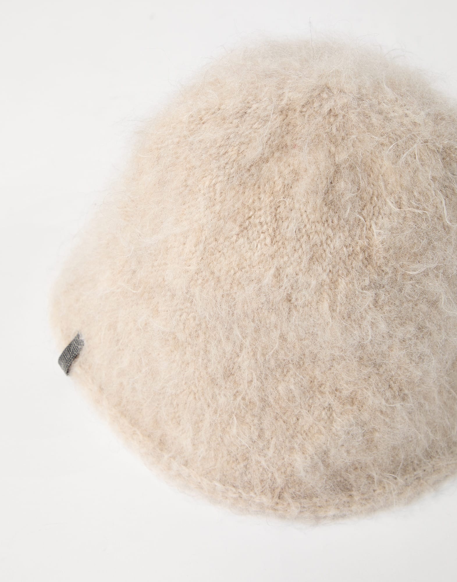 Mohair and wool knit bucket hat with monili - 2
