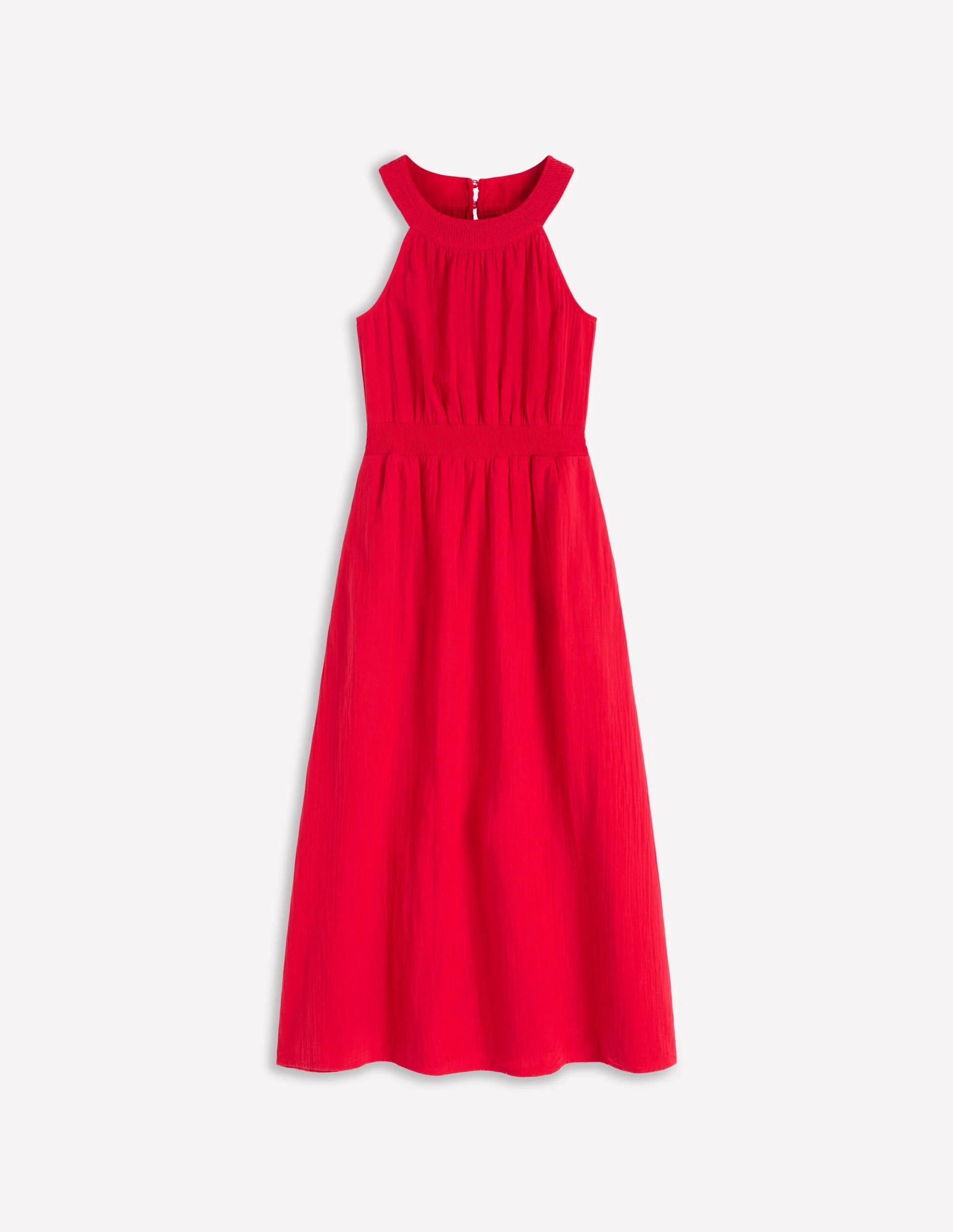 Daphne Double Cloth Dress-Salsa - 1