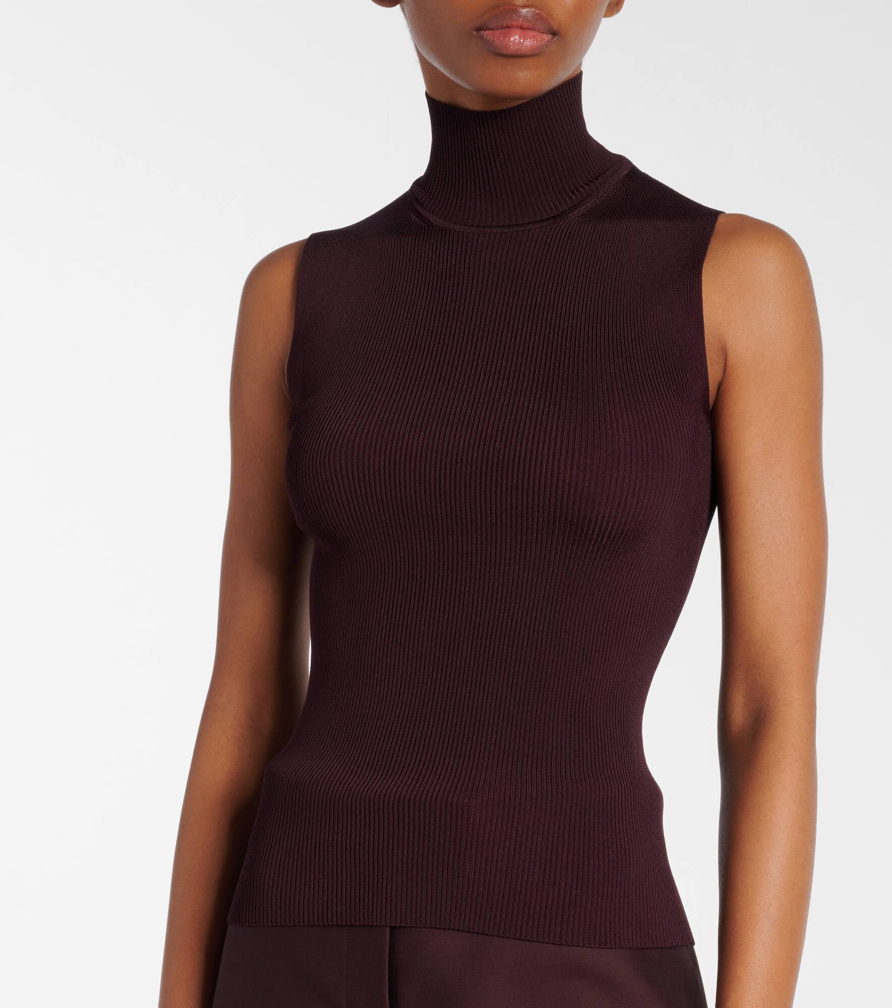 Benita ribbed-knit turtleneck top - 5