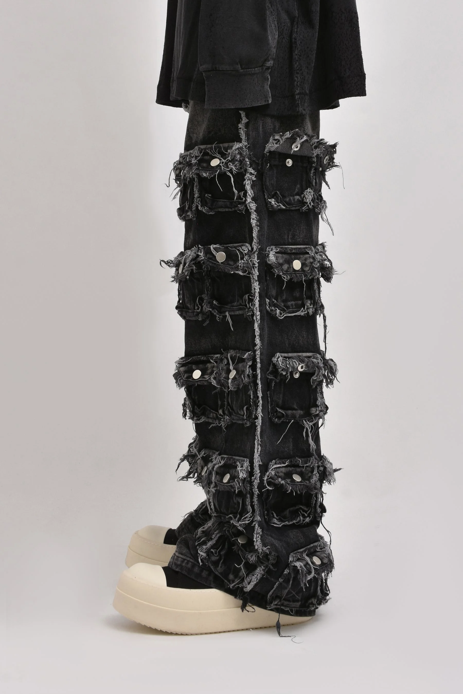 NO/FAITH STUDIOS 64 POCKET PANTS (EXCLUSIVE) / GRY | REVERSIBLE