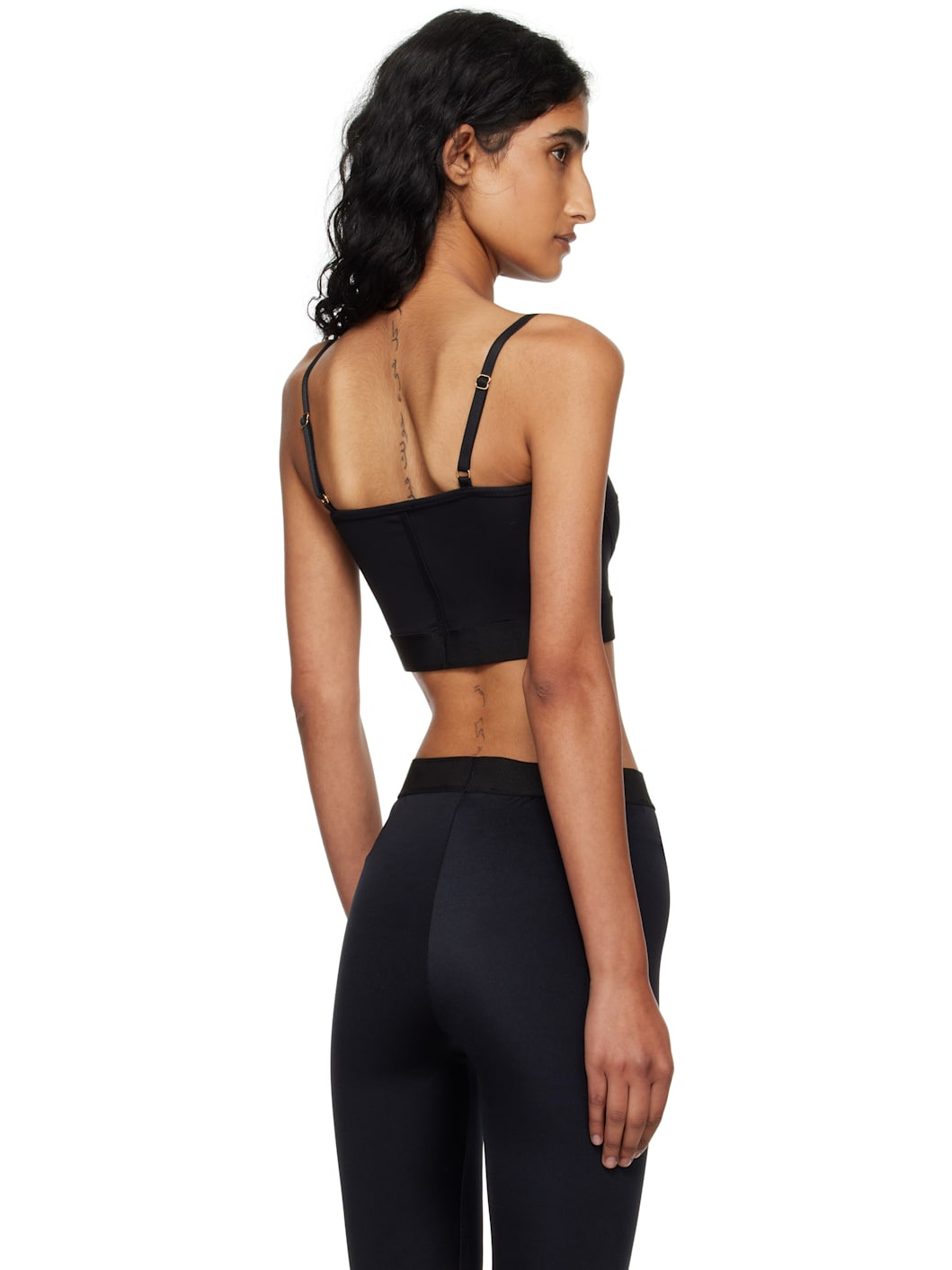 Black Modal Signature Bandeau Bra - 3