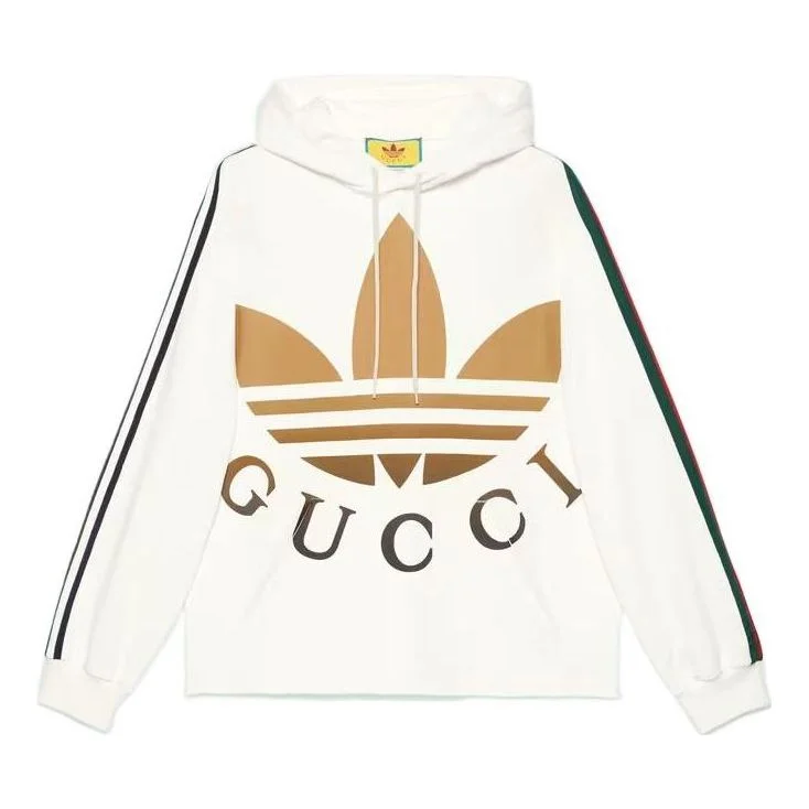 Gucci x adidas Hooded Sweatshirt 'Ivory' 722967-XJE1L-9257 - 1