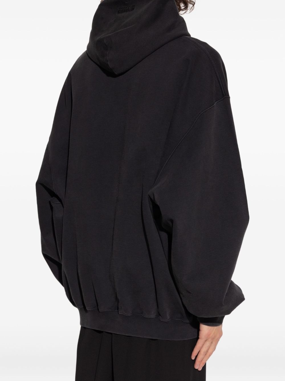 graphic-print cotton hoodie - 4