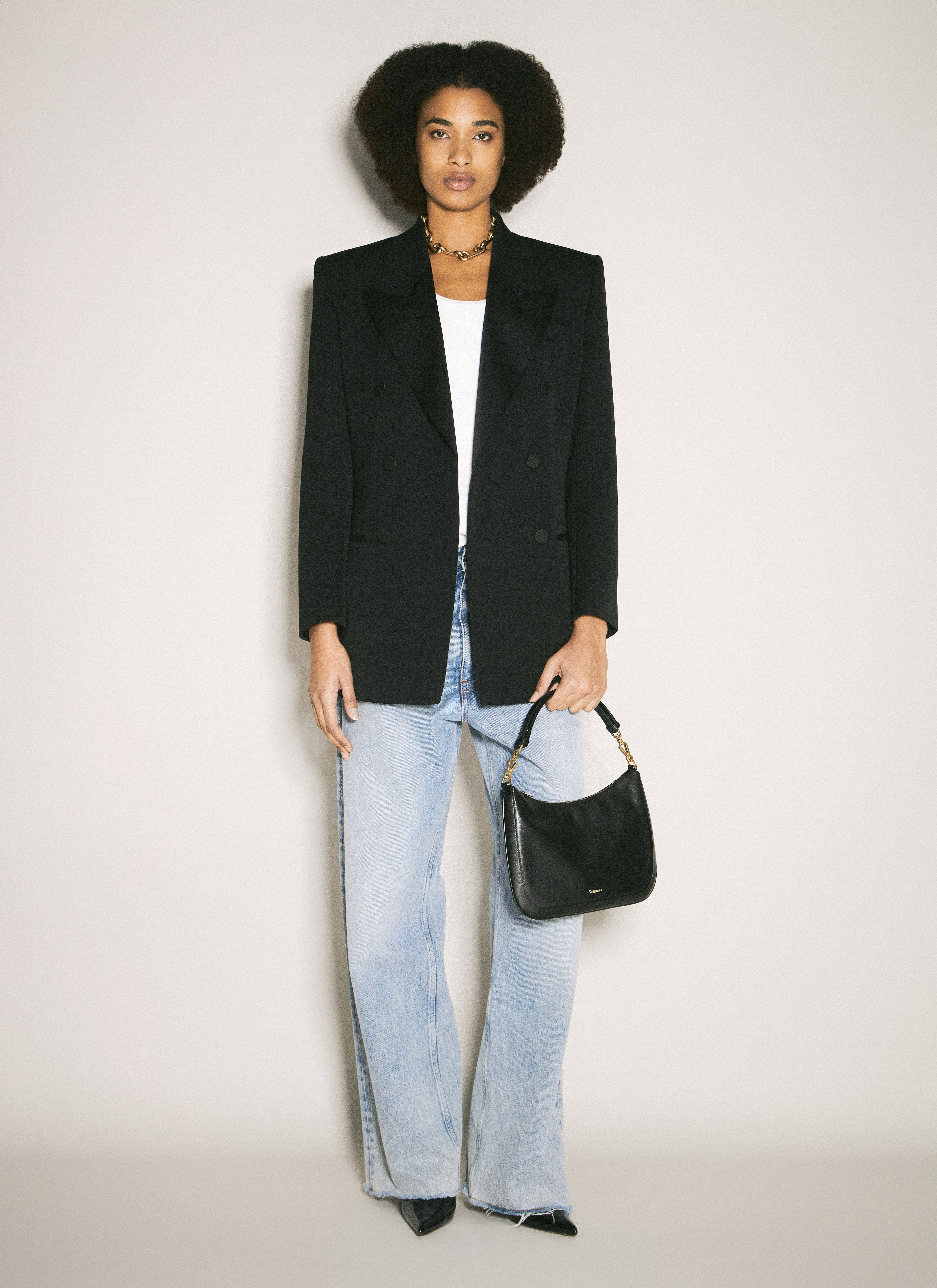 Saint Laurent Women Logo Print Shoulder Bag - 2