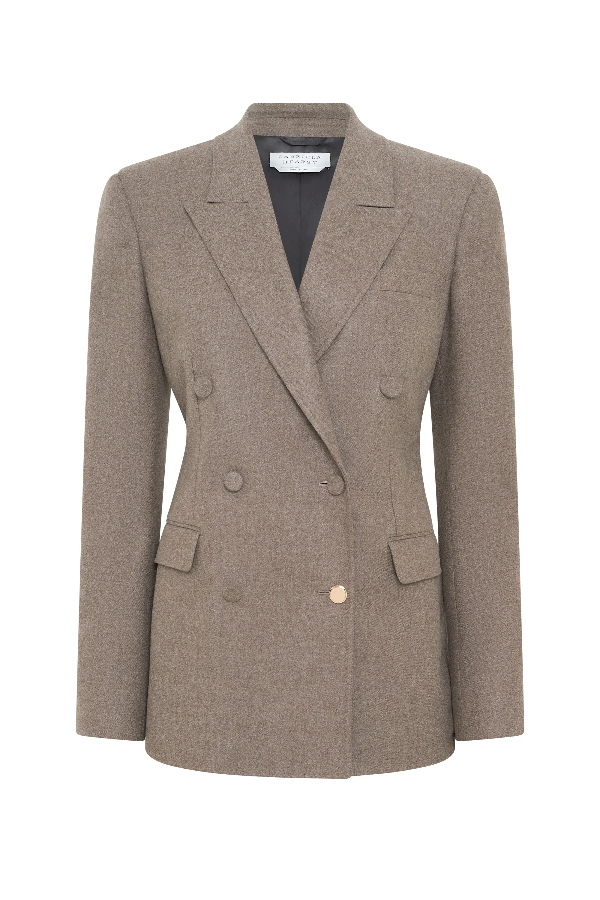 Gavin Blazer in Walnut Wool Cashmere Flannel - 1