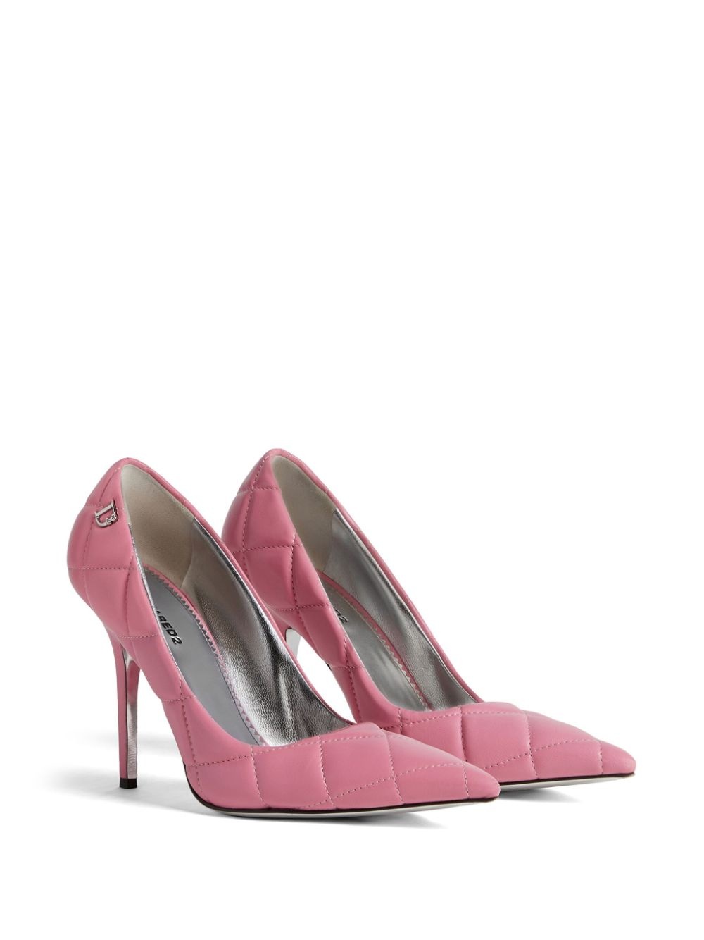 【関税&送料込】Dsquared Quilted Leather Pumps DSQUARED2 100mm quilted leather pumps | REVERSIBLE