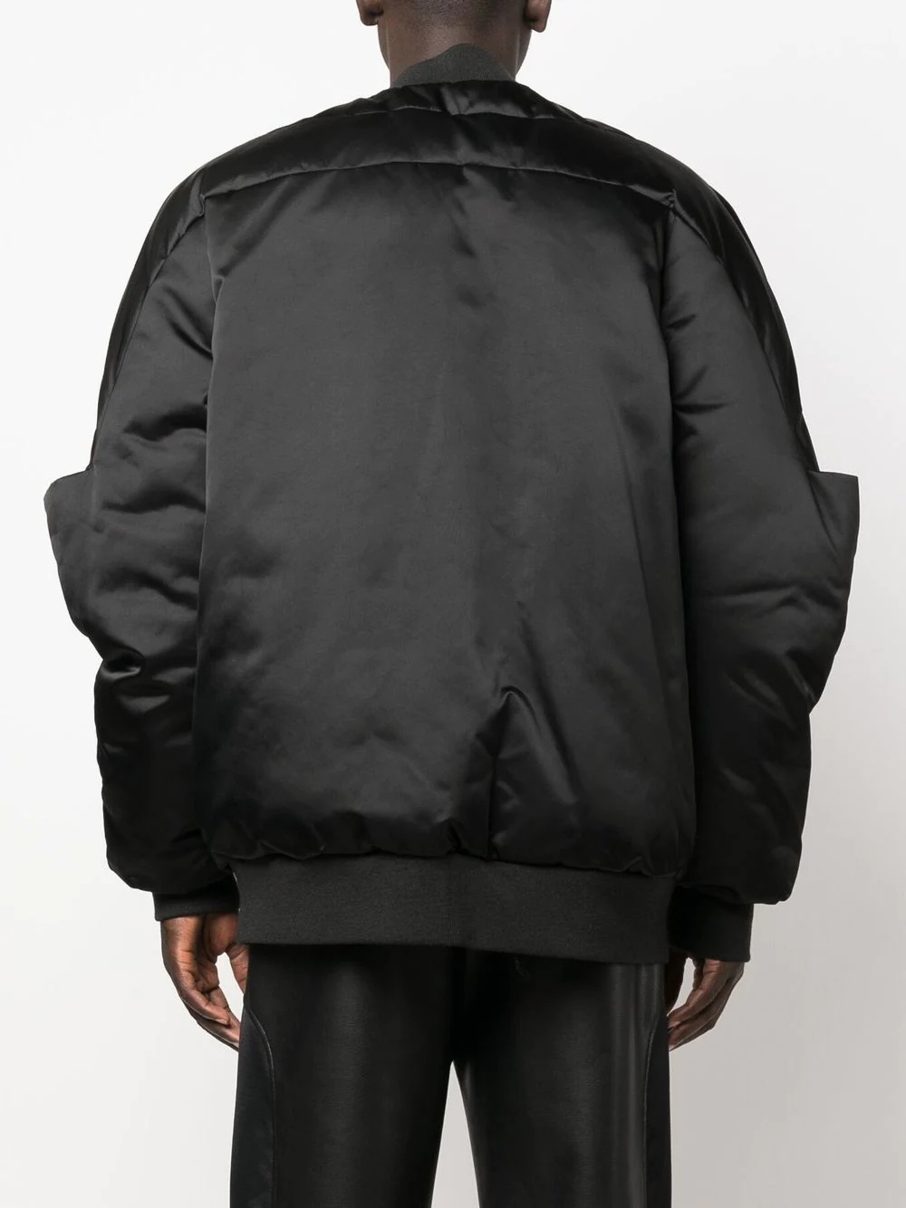 Gridered goose-down bomber jacket - 4