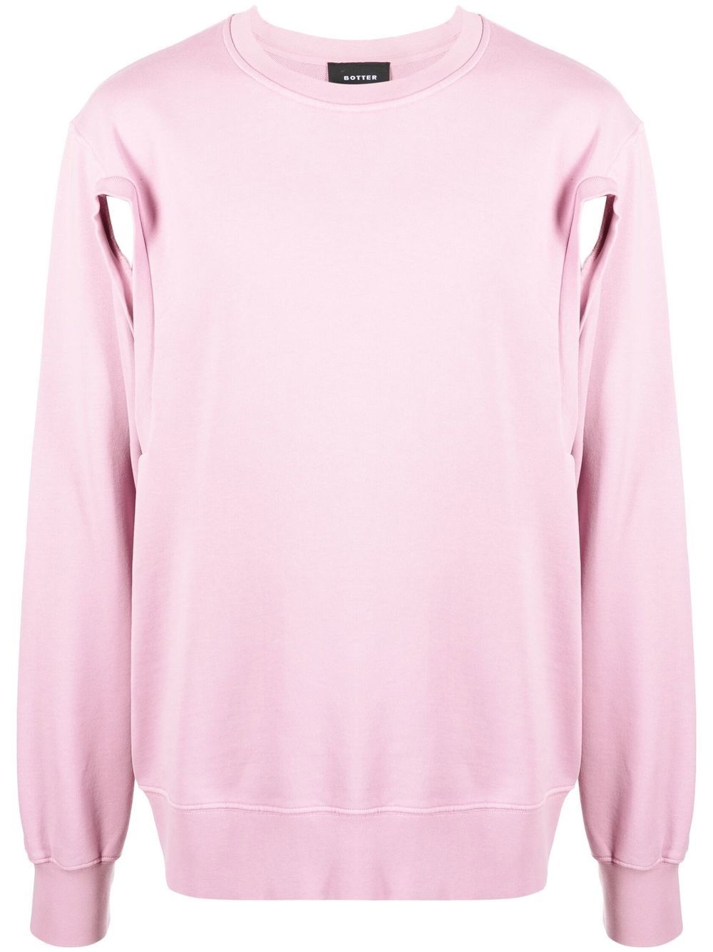 cut-out organic cotton sweatshirt - 1