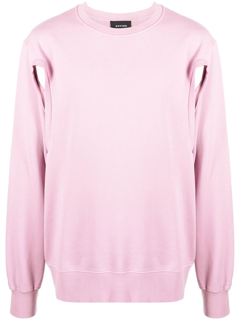 cut-out organic cotton sweatshirt 1